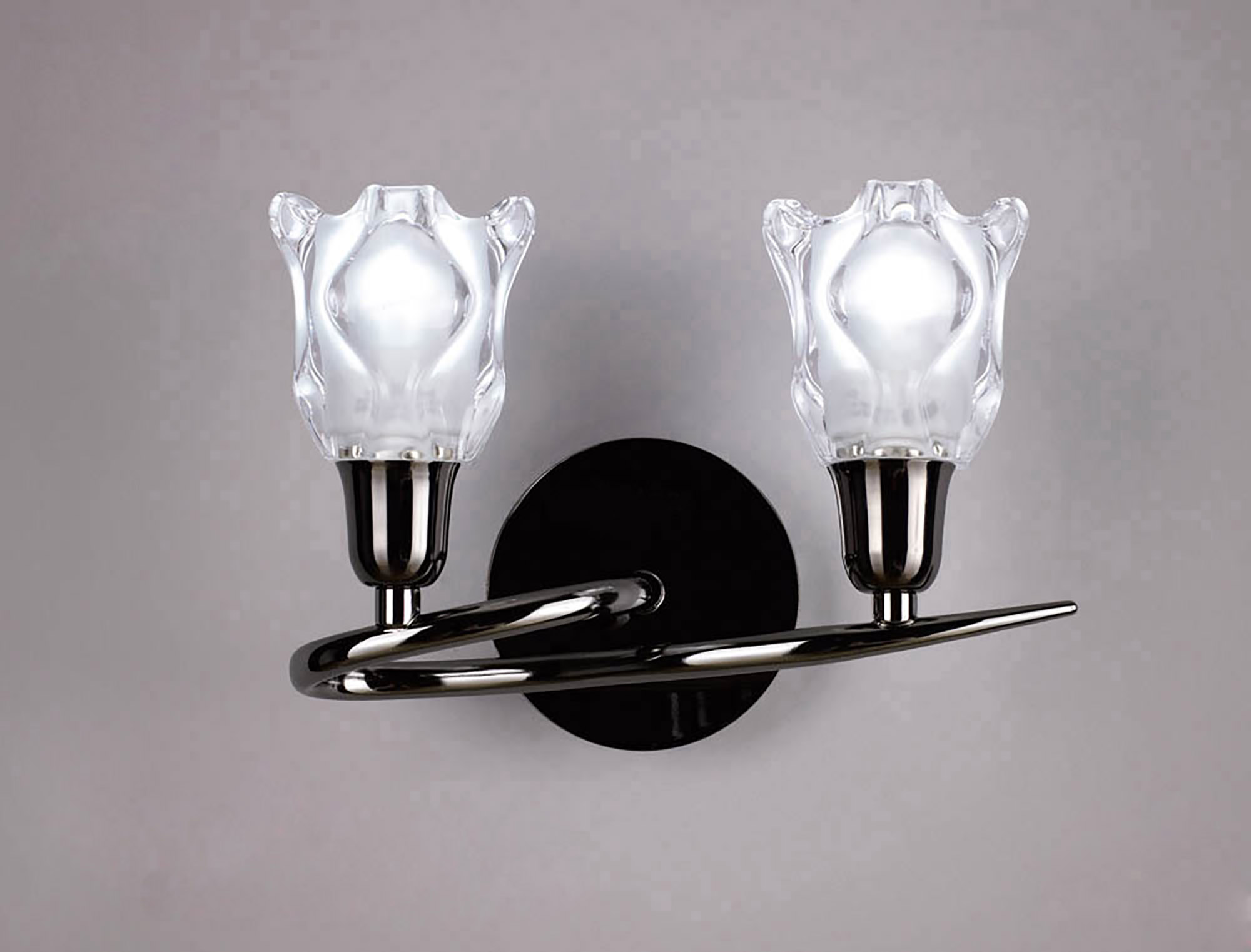 Amel Black Chrome Wall Lights Mantra Armed Wall Lights Amel Black Chrome Wall Lights Mantra Armed Wall Lights